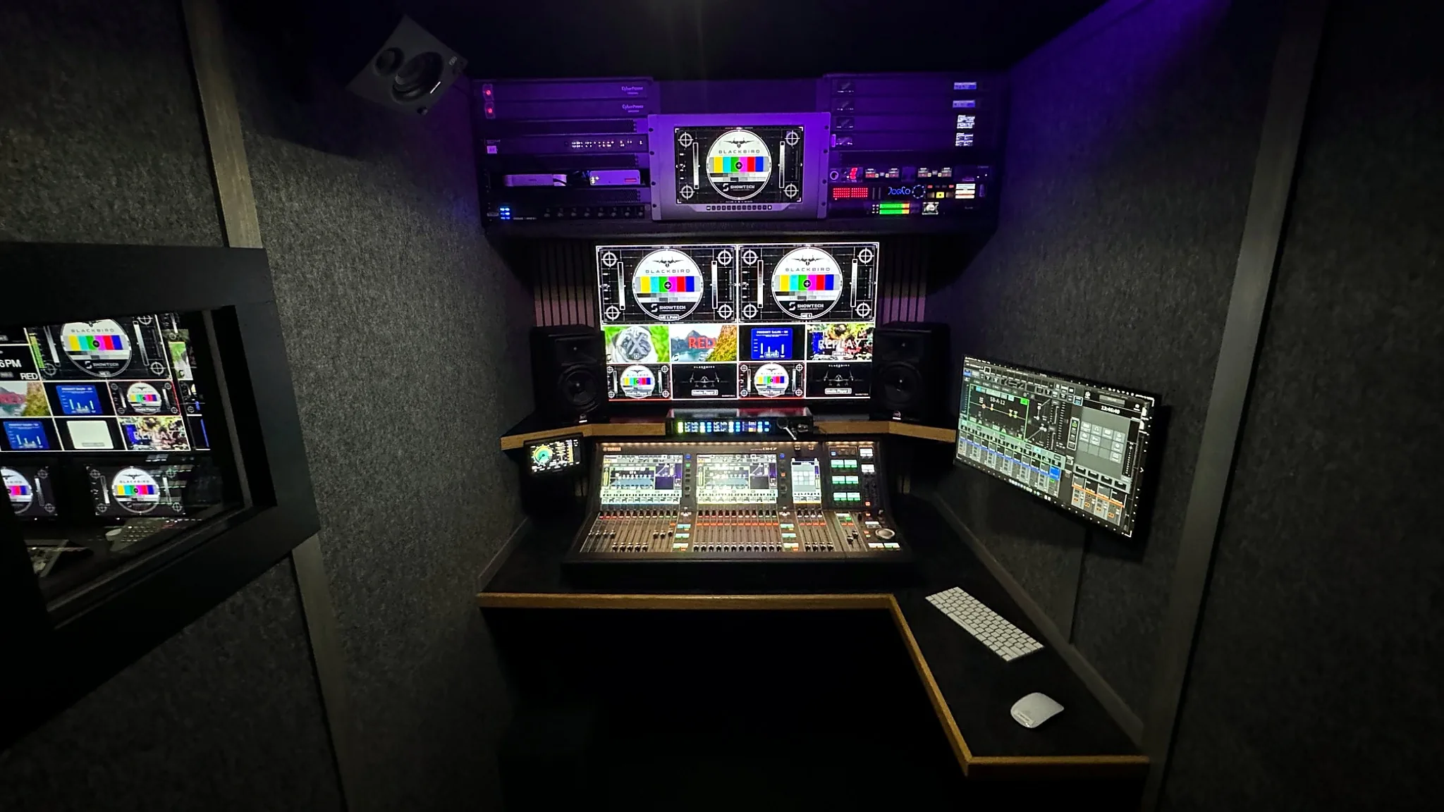 Blackbird dedicated Yamaha DM7 audio room