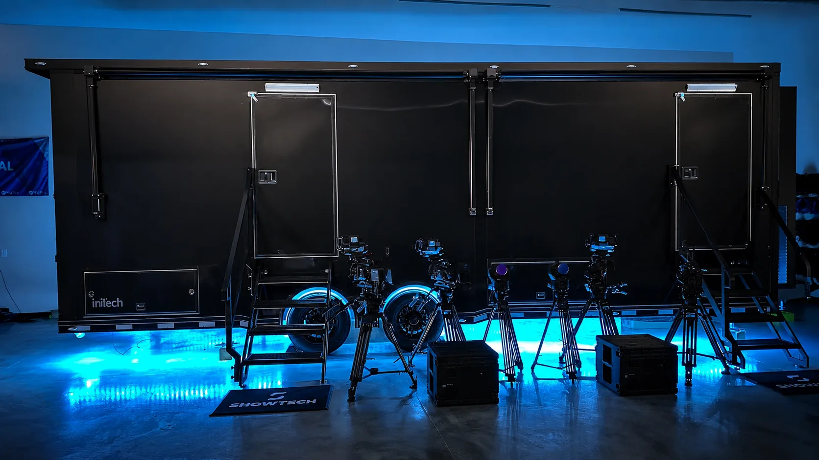 Blackbird mobile production unit deployed with its camera package