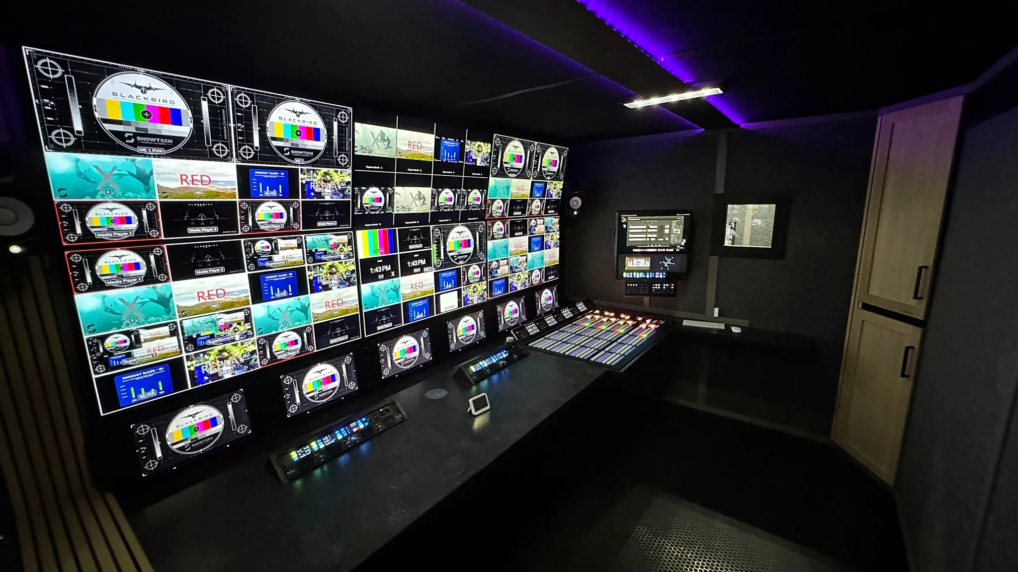 Blackbird 4K production control room